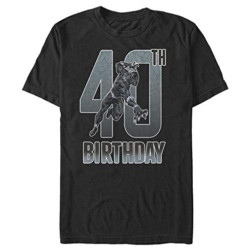 T-shirt Marvel Black Panther anniversaire 40 ans cadeau homme noir XL