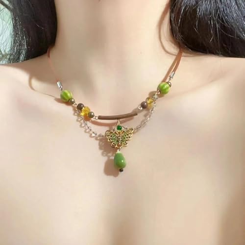 Collier perle de fée Fairycore fait main bijoux y2k mystique