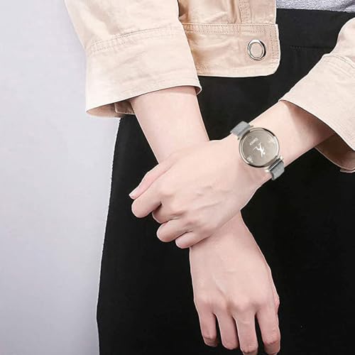 galsor Pulseira de relógio de substituição de malha de metal compatível com Garmin Lily2, pulseira d