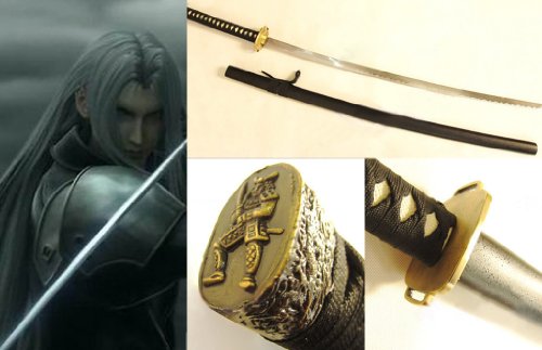 Dream2Reality Cosplay Final Fantasy 7 Sephiroth Masamune Replica Sword T10 Clay Tempered Ultimate High Carbon Steel Full Handmade Full Tang Katana