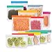 Produktbild Movaty Lebensmittelbeutel Wiederverwendbare 12 Pack, Druckverschluss, lebensmittelbeutel vielseitig, Waschbar und recycelbar, FDA, auslaufsicher und frisch für Snacks, Obst, Mittagessen, Sandwiches