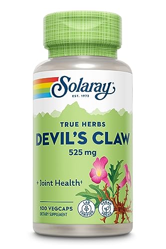 Solaray Devil's Claw |525 mg | Harpagofito| 100 VegCaps | Apto para Veganos