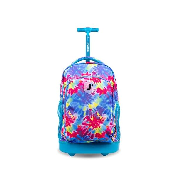 J World New York Kids' Sunny Rolling Backpack Adults, Tie Dye, One Size