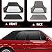 ANDPLAY Convertible Soft Top Replacement & Clear window Compatible with BMW 3-Series E30 Convertible 1986-1993 Black