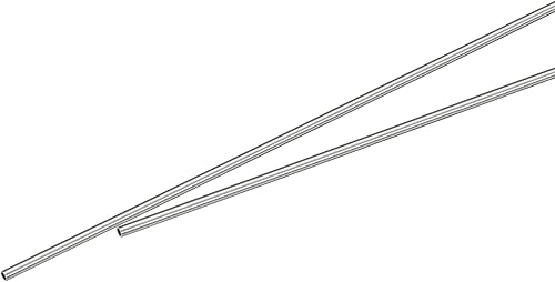 uxcell Tubo capilar de acero inoxidable 304, OD 0.059 in x 0.008 in pared gruesa 9.843 in longitud tubo de metal para maquinaria industrial, 2 piezas