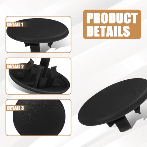 2PCS Armrest Cover Cap, Seat Parts Replacement for 07-19 Chevy Tahoe Black - Picture 6 of 19
