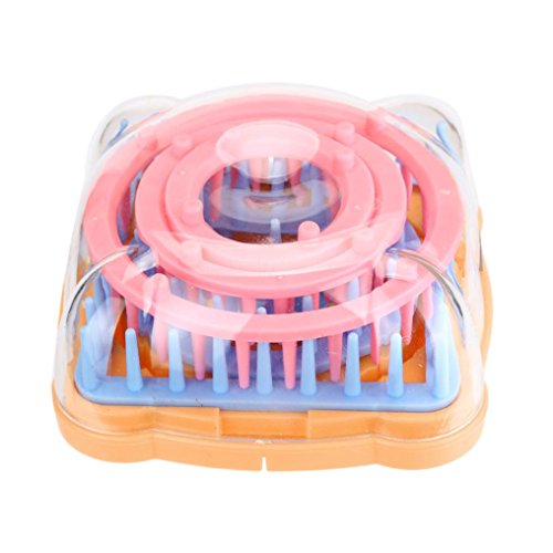 Fheaven Loom Yarn Flower Corsage Craft Maker Weaver Kit Knitting Weaving Machine