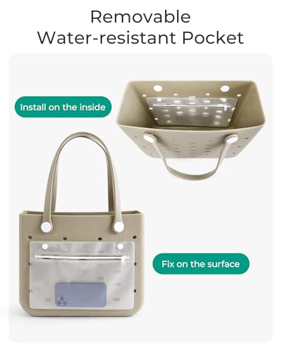 BAGSMART Water-resistant Rubber Tote