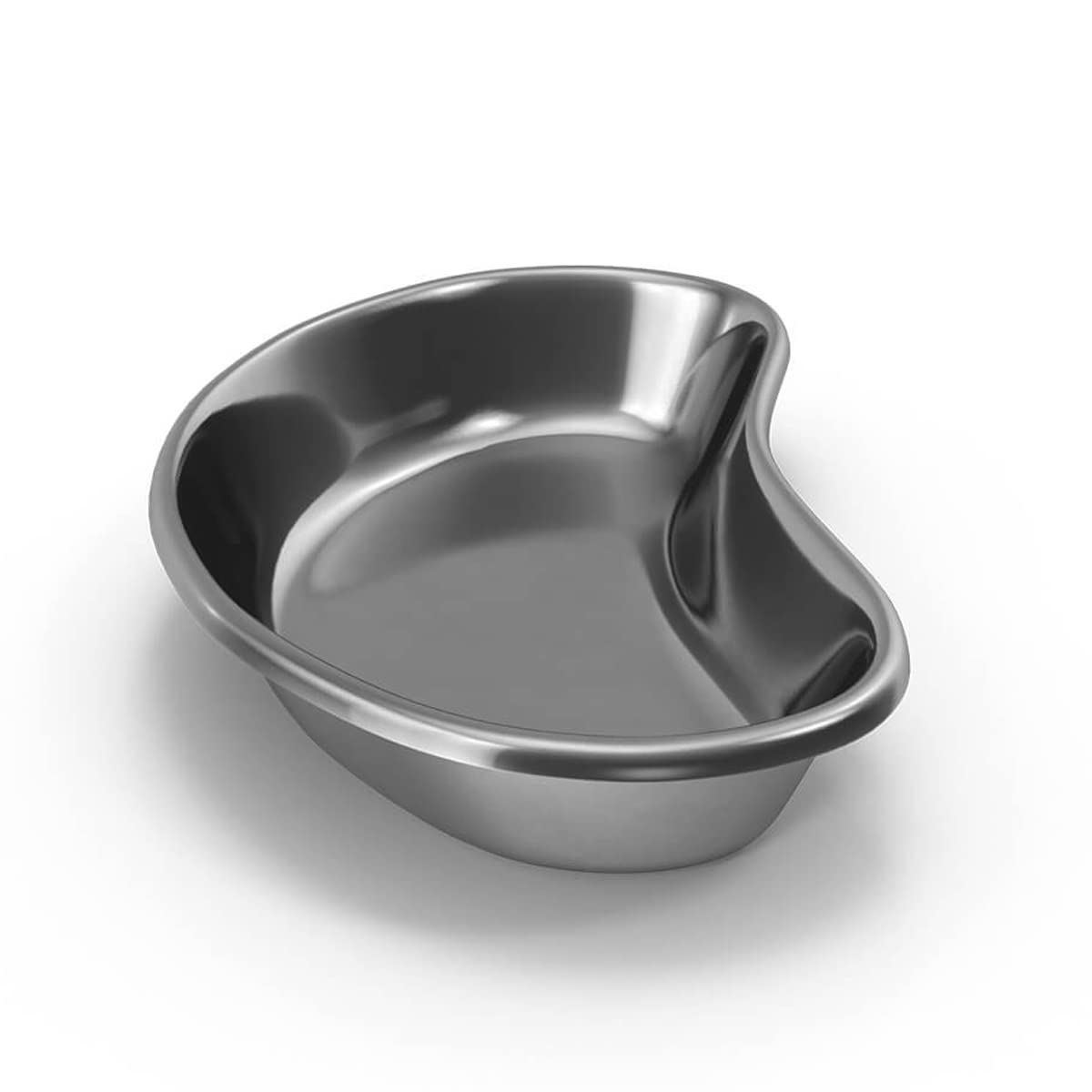 Bosky Nierenschale aus Edelstahl, Größe XL, 30,5 cm, Emesis-Becken, 1,2 l, wiederverwendbar, Metall, nierenförmig