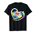 Pièces de puzzle en forme de cœur avec ruban pour la sensibilisation à l'autisme T-Shirt