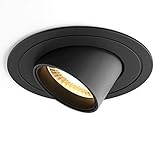 ♚ Color brillante: luz blanca cálida (3000 K), CRI > 90, ofrece una luz más viva y natural. Sin parpadeo, uniforme y estable. 5 W. Ángulo de haz de 24°. Tamaño del producto: 55 x 85 mm. Material: aluminio. Tensión: 220-240 V. Para tu seguridad, todas nuestras luces LED son respetuosas con el medio ambiente, sin plomo o mercurio y sin radiación UV o IR.