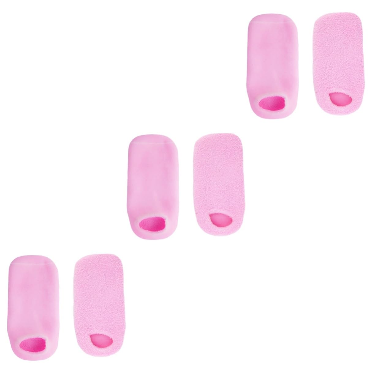 Healeved 3paia Calzini Gel Idratanti Per Trattamento Di Pelli Screpolate Calzini Per Spa Piedi Rosa Per Umidità e Comfort Per Uso Con Idratante e Lozione Corpo