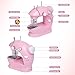 Sewing Machine for Beginners with Expansion Table and Foot Pedal and 42Pcs Sewing kit Finger Guard & Light Mini Small Portable Sewing Machines 2-Thread 2-Speed 2-Switches for Kids Ages 8-12 Peach Pink