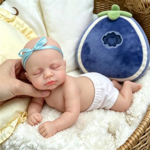 Zero Pam 30CM Muñeca De Silicona De Cuerpo Entero, Muñecas Bebe Reborn Silicona Cuerpo Completo Niña, Lavables Muñecos Reborn Reales