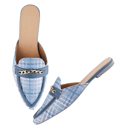 Image of SilverArrow Womens Bunzu Mules | Casul Shoes | Flat Mules Sandals Open Back | Suitable for Casual Outfit