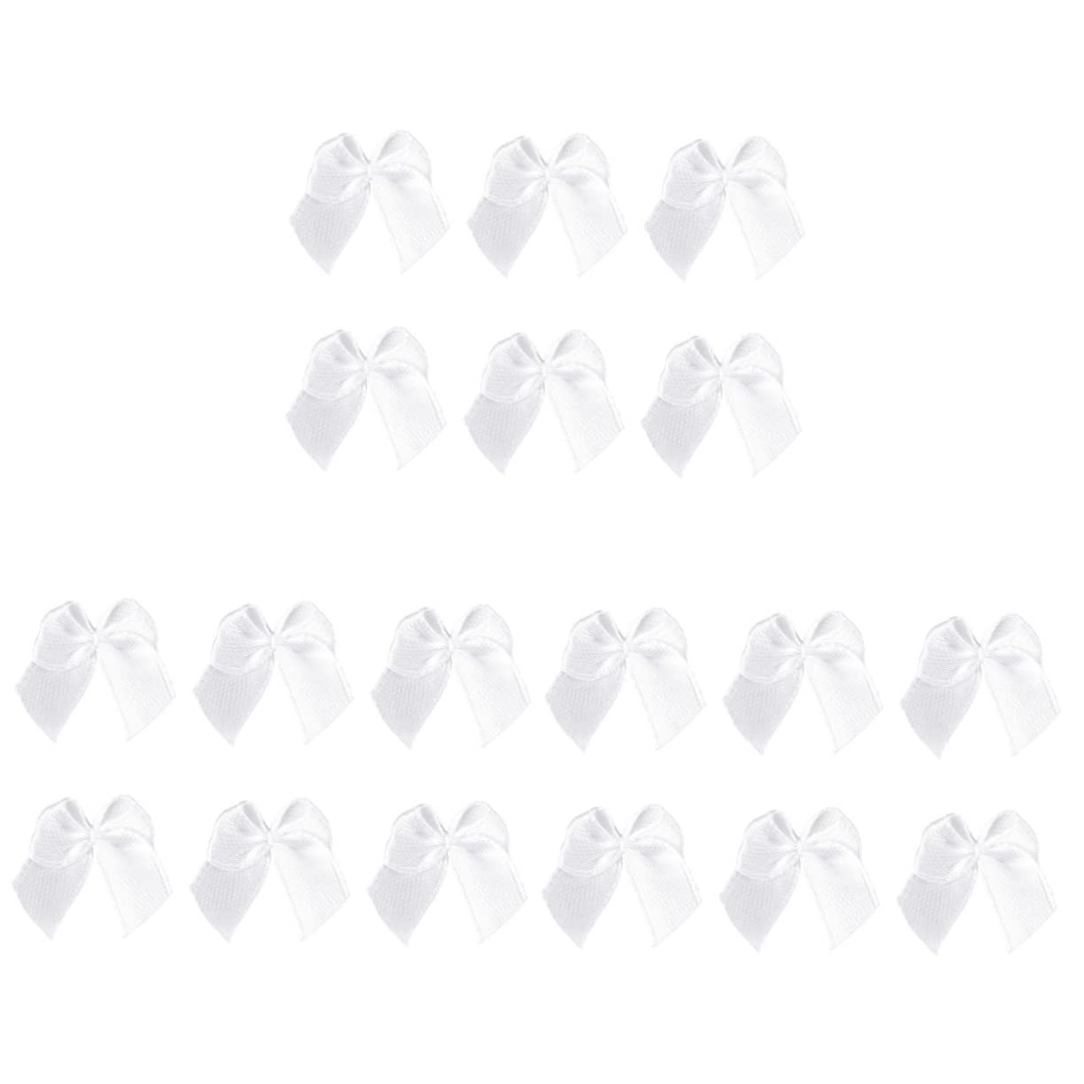 ORFOFE 180 Pcs Outdoors Gifts White Bows White Garland Ribbon Bows Flower Tiny Bows for Crafts Ribbon Bows for Crafts Small Bow Wreath Bow Tie Handmade Hair Bows Bow Ornaments Headband