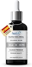Agualab Colloidal Silver 20 ppm 100 ml – High Purity, Legal Product with Registration in Spain – Cosmetic and External Use – Safe and Effective Colloidal Solution