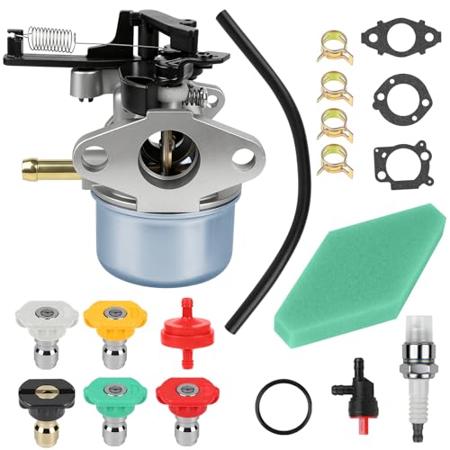 Carburetor Kit with Nozzle for troy bilt pressure washer7.75 Hp 8.75 Hp 8.5Hp 190CC Replaces for Briggs and Stratton 2700 3100PSI 796608 591137 590948 594287 799248