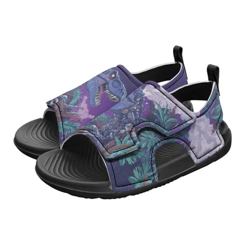 Boys Girls Kids Summer Sandals Slides Open-Toed Beach Sandals Magic Sticker Outdoor Shoes Toddler/Little Kid3