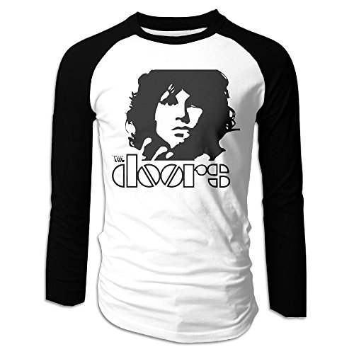 Mens Jim Morrison The Doors Long Sleeve Raglan Baseball Shirts