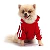 QiCheng&LYS Dog Jacket for Small Dogs, Winter Coat, Chihuahua Welpen Pullover Hoodie (Red, XL)