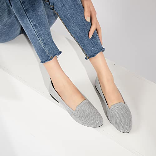 Image of BABUDOG Women's Flats Shoes Shiny Mesh Loafers Shoes Soft Memory Foam Flats