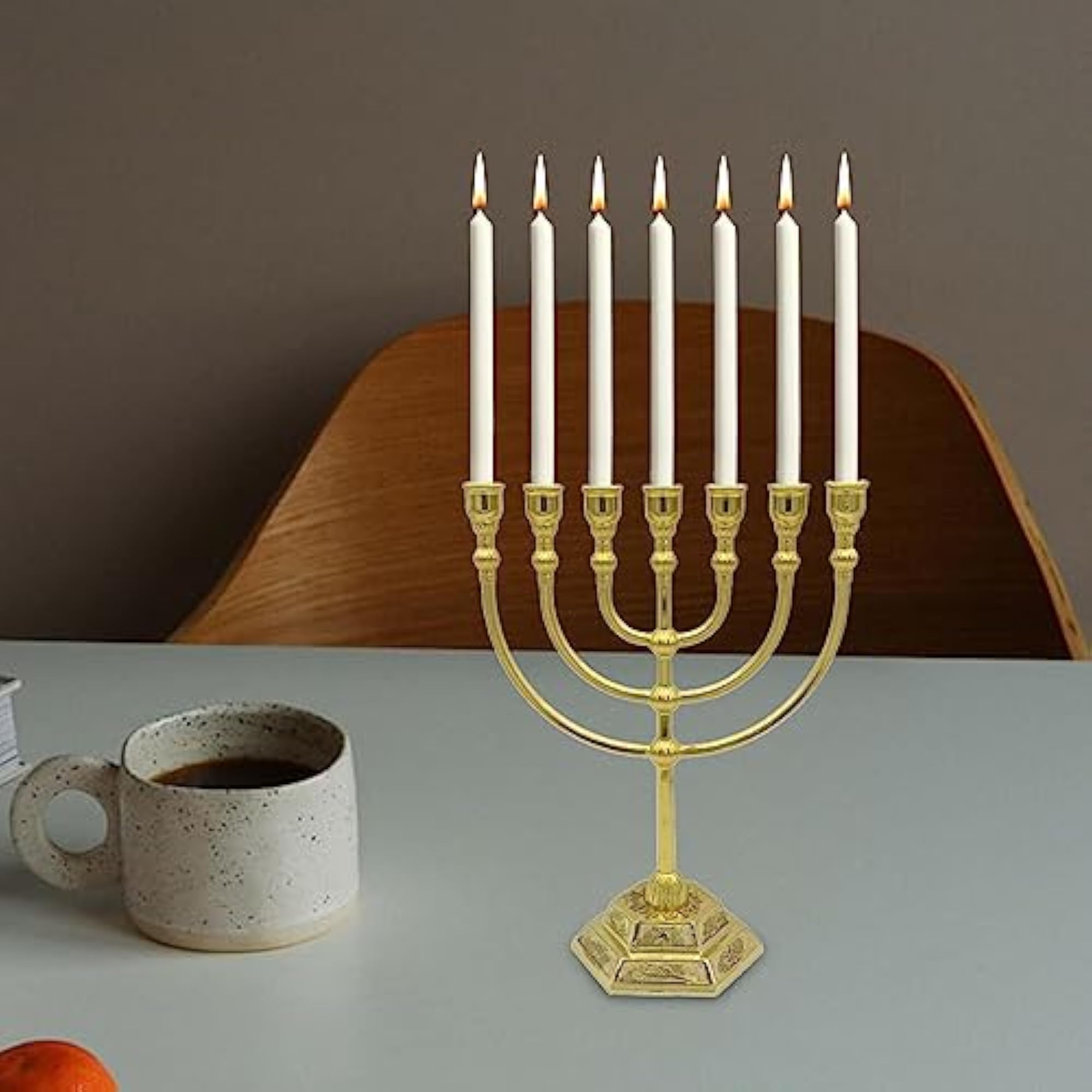Menorah Candle Holder with 7 Branches