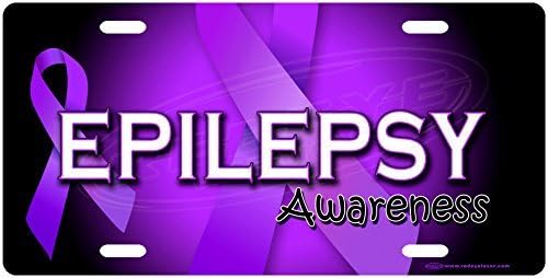 Epilepsy Awareness - License Plate Tag from Redeye Laserworks