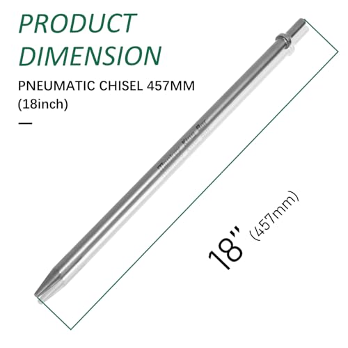 Cincel neumático de punta para remover material incrustado y perforación con martillo 3