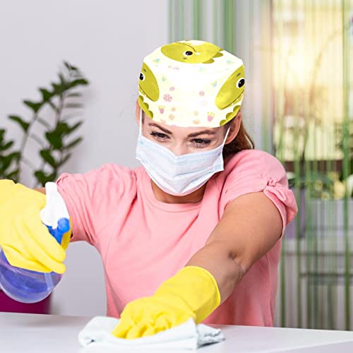 Chapeaux de travail dinosaur JDEZ, casquettes bouffantes unisexes et respirantes