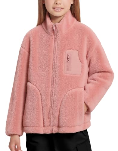 Happy Cherry Boys Girls Full Zip Soft Polar Fleece Jacket Outerwear Coat With Pockets