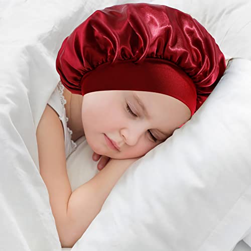 3 Pieces Kids Silk Bonnet - Image 4