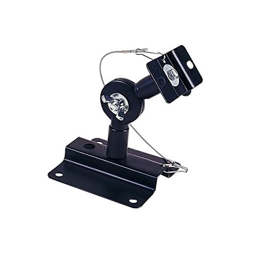 Monoprice 106839 Adjustable 33 lb. Capacity Speaker Wall Mount Brackets (Pair) Black