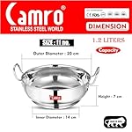 Camro-Kadhai-Induction-Bottom-Stainless-Steel-with-Lid