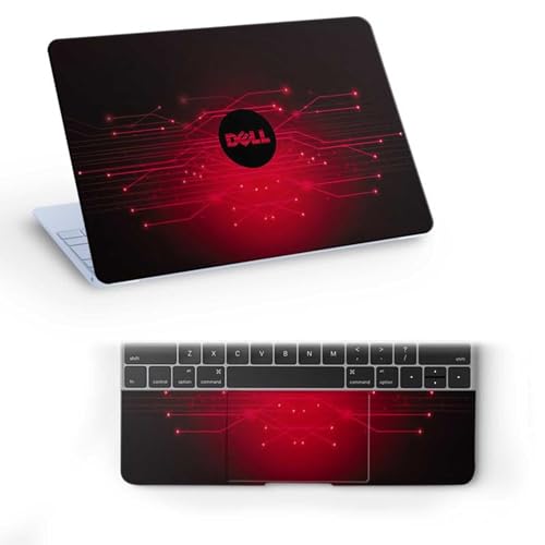 Image of Galaxsia DL239 Top+Wrist Pad Vinyl Laptop Skin /Sticker /Cover for 15 to 15.6 Inches Laptops Laminated-Removable-HD Quality Compatible for Dell-(15x10 Inches)