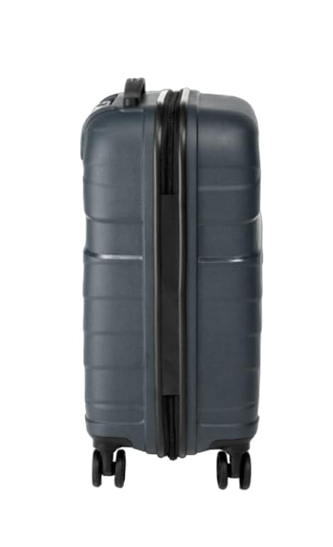 Image of American Tourister Kamiliant Cabin Luggage Polyproplyene Dual 4 Spinner Wheels Trolley Bag /Luggage,with 3 Years International Warranty 55 cm (Grey)