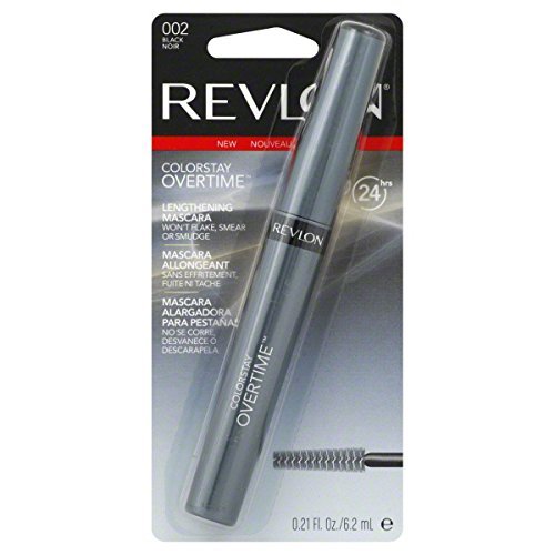 2 Pack of Revlon Color Stay 24 Mascara, Black 002, 0.21 Ounce
