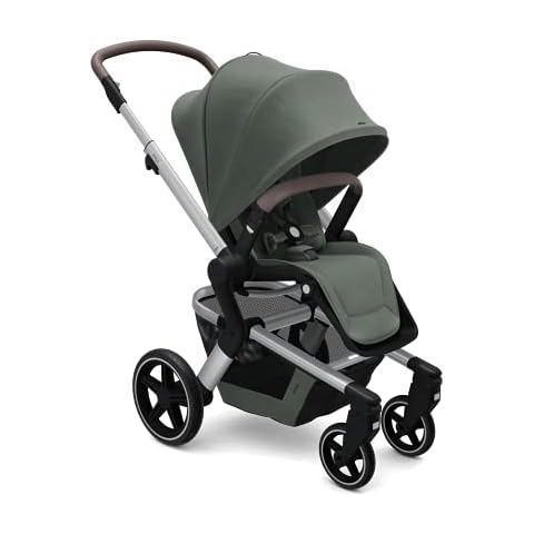 Joolz Hub+ - Parent Facing Stroller for Babies 6 Months+ (Up to 50 lbs) - Compact & Stylish - Easy Fold - One-Hand Steering - LED Lights - XXL Sunhood - Superior Comfort (Marvelous Green) Cover