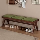 Photo Gallery yckegew panca da pranzo imbottita in stile rustico, panca da ingresso in legno con imbottitura in tessuto, sgabello da letto 128x45x45 cm poggiapiedi da salotto per soggiorno(groen,walnut) Photo Gallery yckegew panca da pranzo imbottita in stile rustico, panca da ingresso in legno con imbottitura in tessuto, sgabello da letto 128x45x45 cm poggiapiedi da salotto per soggiorno(groen,walnut)