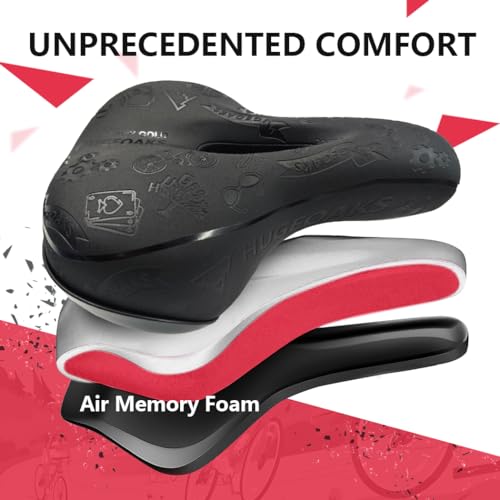 Bike Seats for Men and Women, Comfortable Bicycle Seat, Bike Saddle, Bike Seats for Mountain Bike, Road Bike, Exercise Bike, DH, BMX
