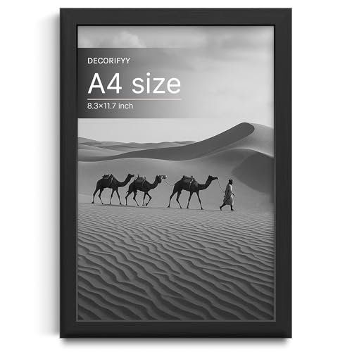 Image of Premium Single Photo Frame for Wall Decor and Home Decor (Black, A4)