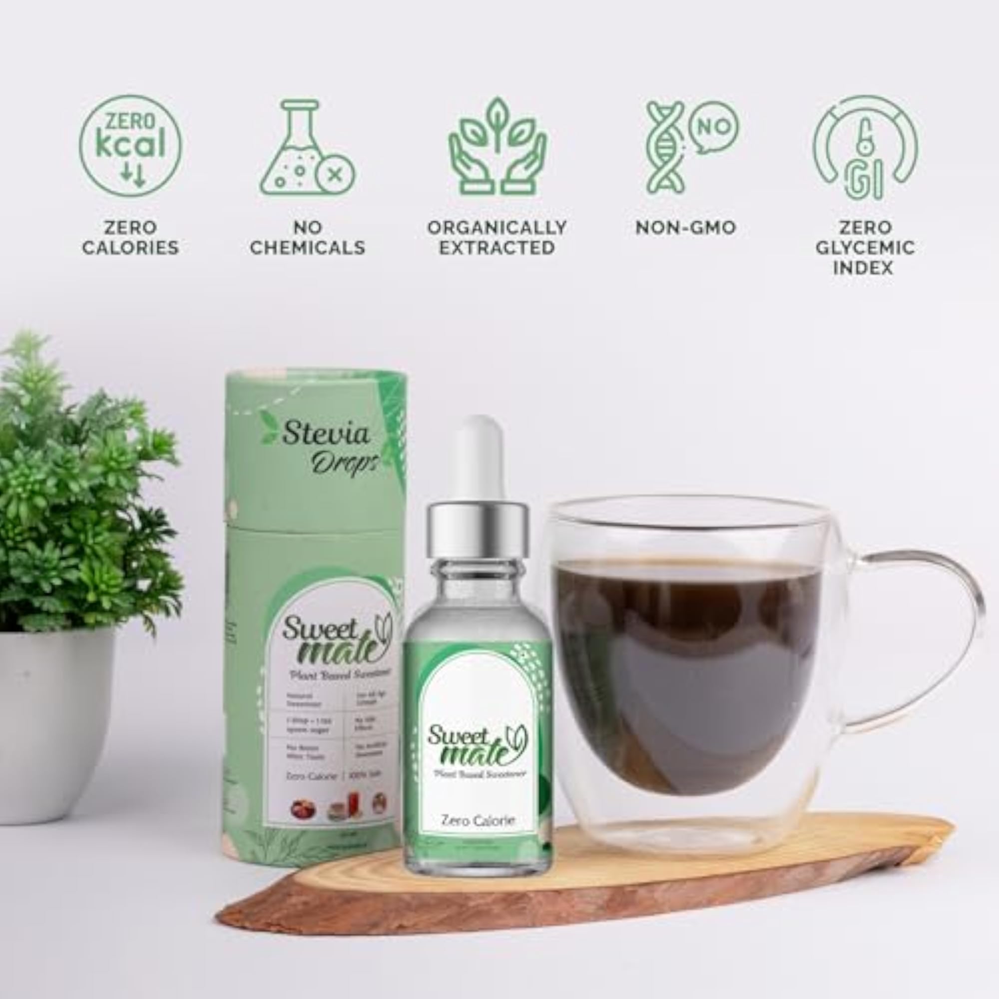 Stevia Drops, 50ml, Natural Leaf Extract