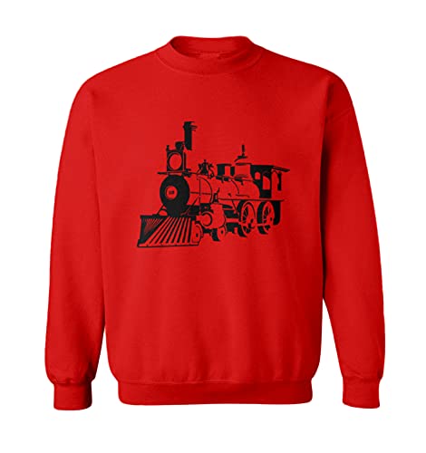 Train - Locomotive Steam Engine Toddler Fleece Crewneck Sweater