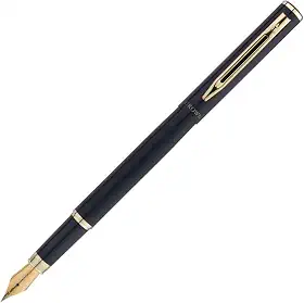 CROWN Caneta Tinteiro Capricci Cores Luxo Presente + Estojo Conversor Tinta e Capa de Veludo (Preto)