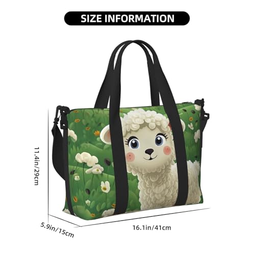 Travel Duffel Bags Personal Item Bag Carry on Luggage Bag Training Handbag Lightweight Waterproof Sports Gym Bag Cute Cartoon Sheep Weekender Bag for Women Men2