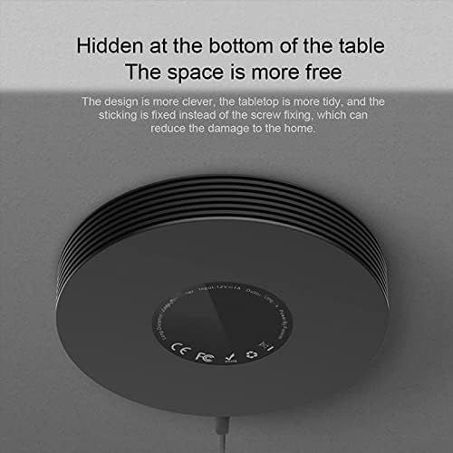 Elecdigit Long Distance Wireless Charger Invisible Marble Desktop Furniture Table Hidden Adsorption, QI Fast Charging for 22-31 Mm Thickness Bar/Coffee Table/Desk Wait(Color:A)