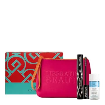 Collistar Cofanetto Make-Up Donna, Mascara Impeccabile Nero 14 ml + Struccante Bifasico 35 ml, Pochette, Set Regalo Occhi, Volume, Lunghezza e Definizione