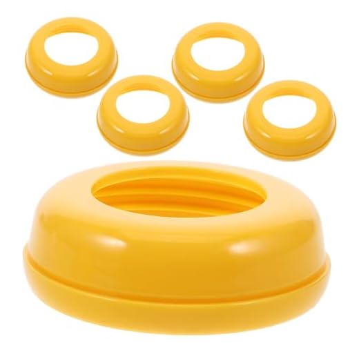 JOINPAYA 5pcs Wide Neck Bottle Accessory Plastic Milk Bottle Screw Collar Replacement Collar Rings