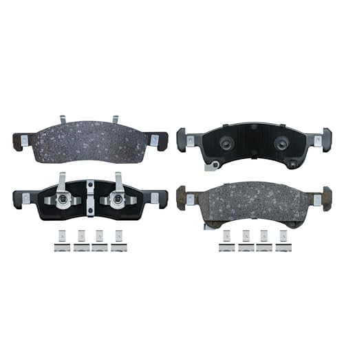 Image of Detroit Axle - Brake Pads for 03-06 Ford Expedition Lincoln Navigator, Front and Rear Ceramic Brake Pads 2003 2004 2005 2006 Replacement