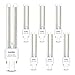 Lot de 6 ampoules LED PLC tube 2U, 12 W équivalent à 96 W, Maiz G24, 1080 lm, blanc chaud 3000 K, non réglable